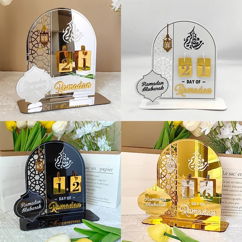 

Eid Countdown Calendar Ornament Festival Gift Eid Mubarak Kareem Ramadan Home Decoration Islamic Muslim Party Decorations