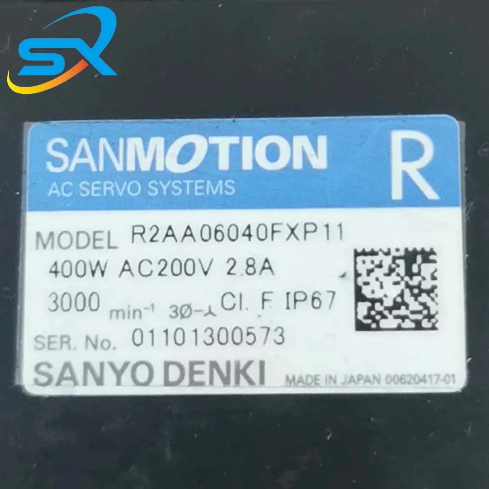 ขาย Sanyo AC เซอร์โวมอเตอร์ R2AA06040FXP11 400w รับประกันหนึ่งปี/สามเดือน Negotiated sale