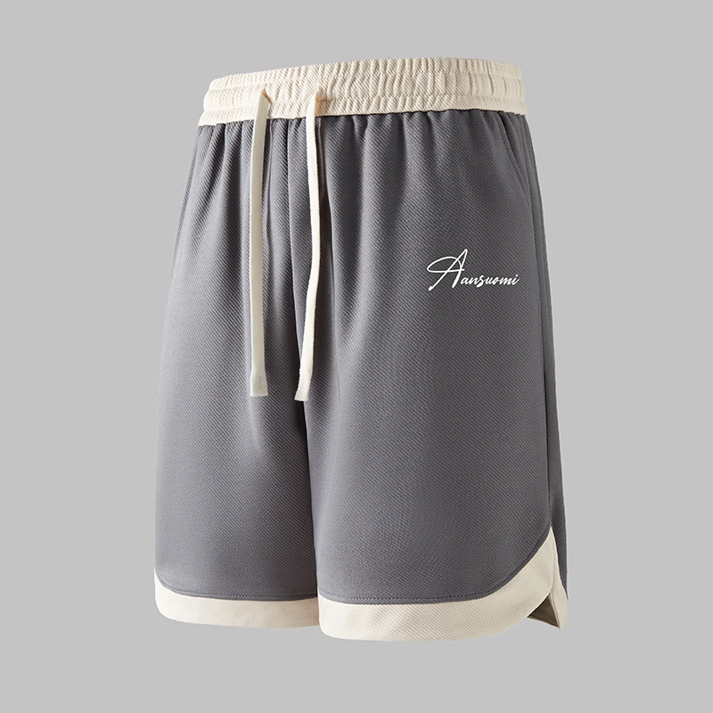 

Мужские спортивные шорты для баскетбола, летние, быстросохнущие, свободные, длиной до колена, больших размеров, модные, брендовые, с микроэластичной тканью, повседневные