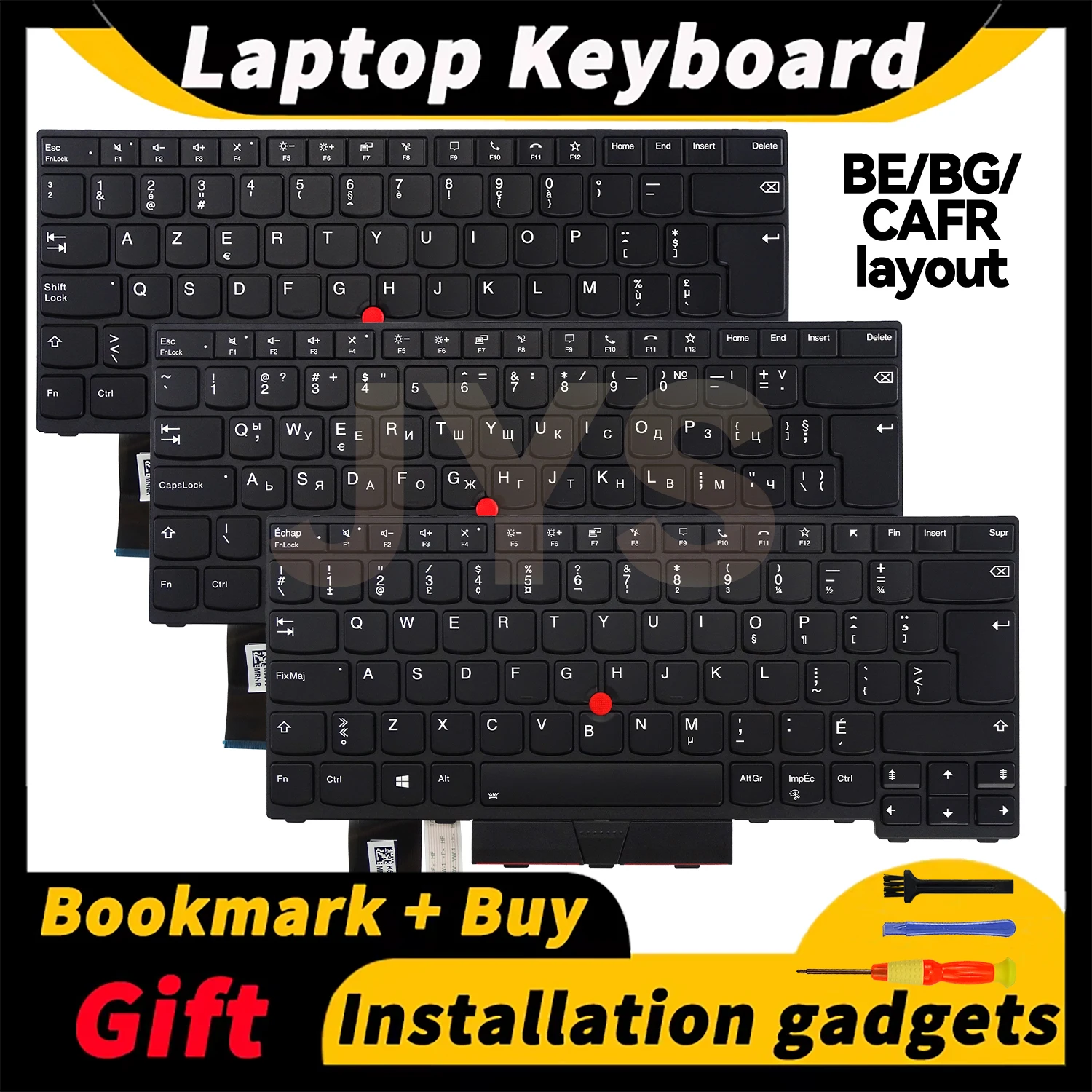 

For Lenovo ThinkPad L14 Gen1/L14 Gen2 laptops replacement keyboard with backlit BE/BG/CAFR/CH/CZSK/DK/EE/HE/HU/NO/SE/SI layout