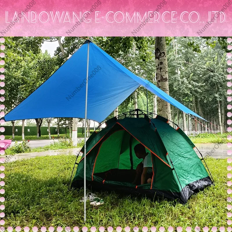 Customizable Waterproof Camping Canopy Sun Shelter Portable UV Resistant Awning for Outdoor Picnic Camping