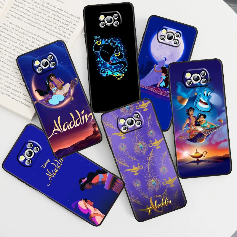 

Aladdin Anime Magi For Xiaomi Mi Poco F5 F4 F3 X6 X5 X4 X3 M6 M5 M5S M4 M3 C65 Pro GT NFC 5G Black Back Phone Case