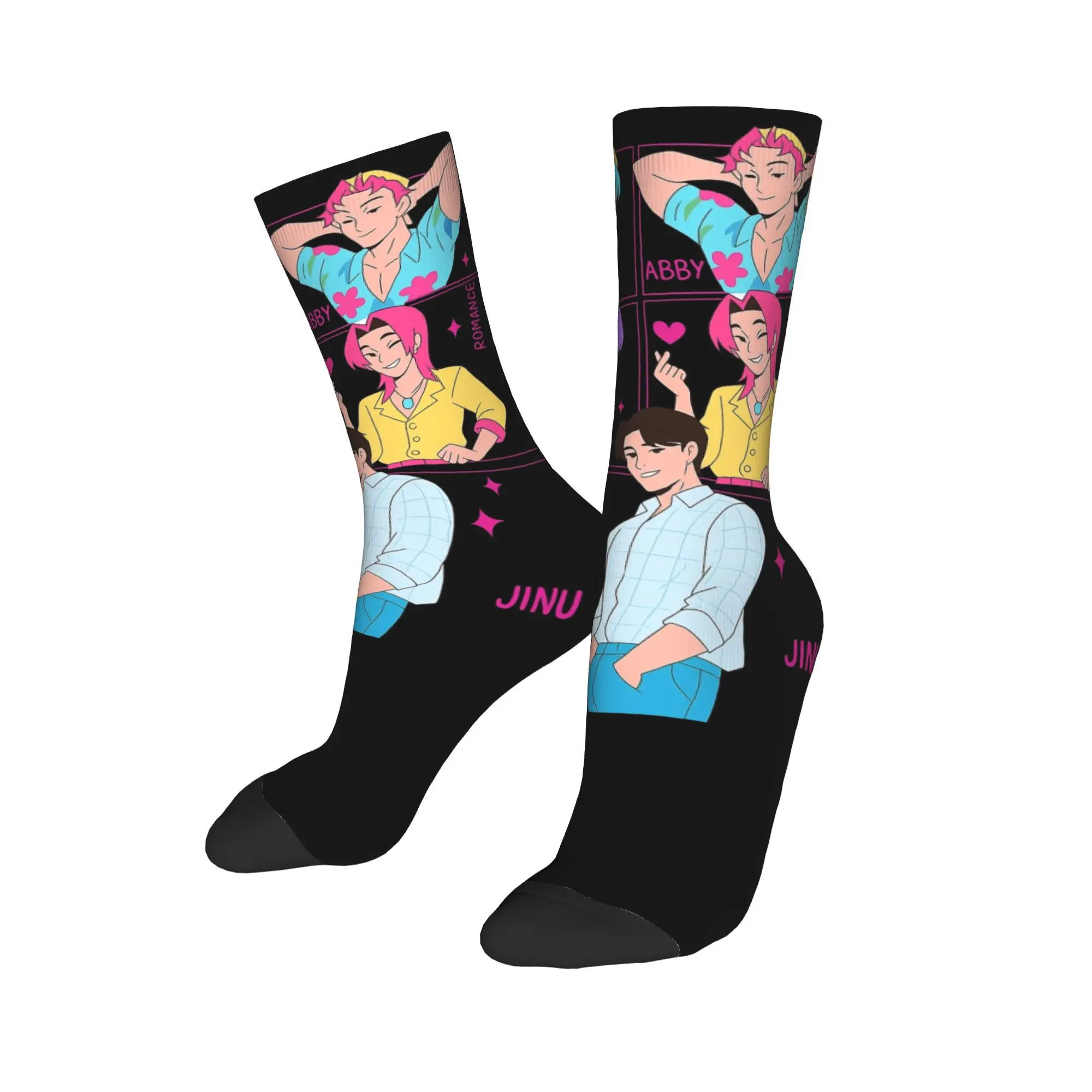 

Men Socks Saja Boys Jinu Abby Mystery Romance Baby Stockings Non Skid Breathable Socks Autumn Kawaii Custom Outdoor Socks