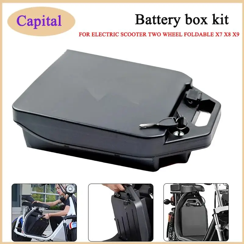 

Батарейный блок с замком и интерфейсом силового кабеля для китайского электрического скутера Citycoco, универсальные аксессуары Citycoco