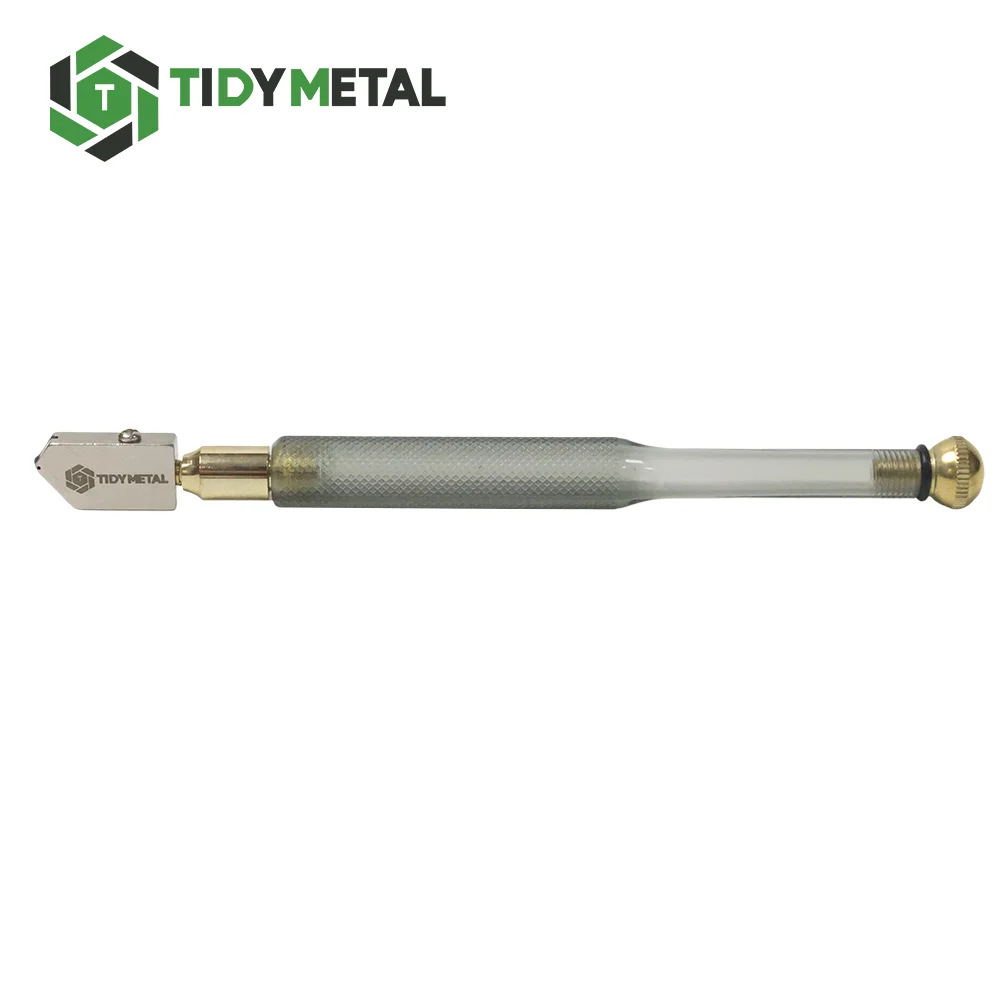 Industrial Grade Glass Cutter Sharp & Durable Smooth Cutting No Chipping Manual Oil Glass Tile Cutter for 3-12mm