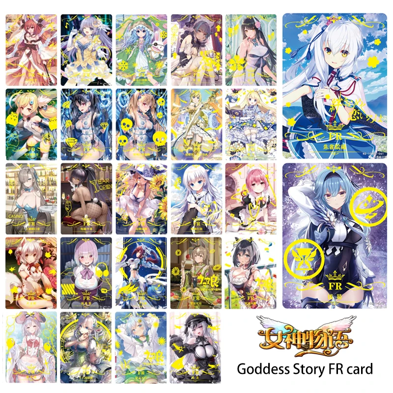 

Goddess Story 10M03 FR series cartoon Bronzing board game toy card Anime character collection flash card Christmas birthday gift