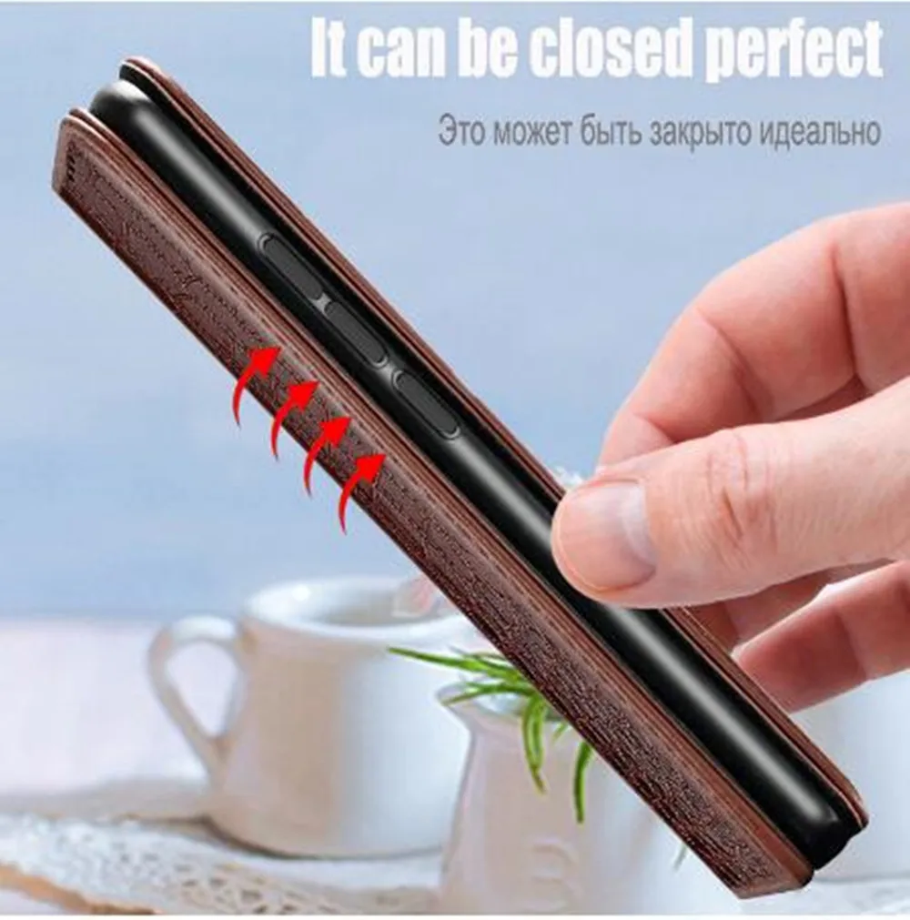 حافظة محفظة جلدية مغناطيسية لسامسونج جالاكسي s7 ، s3 ، s4 ، s5 mini ، s6 ، s6 edge ، s7 edge