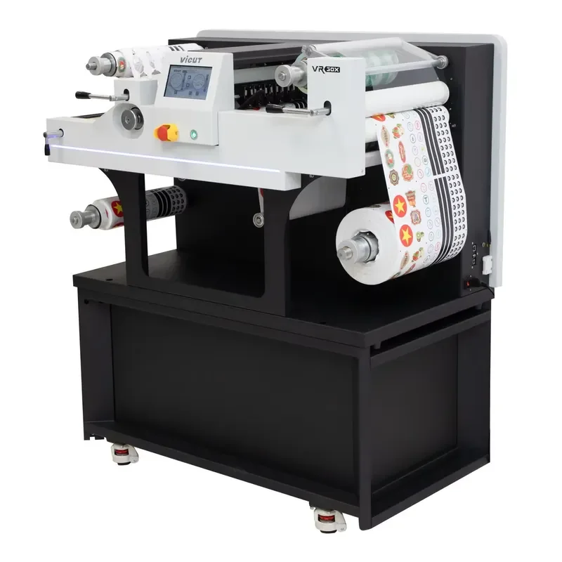 AP01 VR30X Auto Paper Feeding Roll Digital Label Cutter Machine for Different Shape Sticker Label Cutting