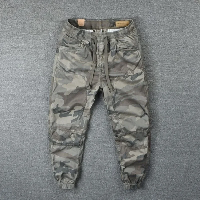 

Men's Cargo Pants Camouflage Trekking Male Trousers Camo Casual Street Nylon Korean Style Cheap Slacks Baggy Long Cotton B261