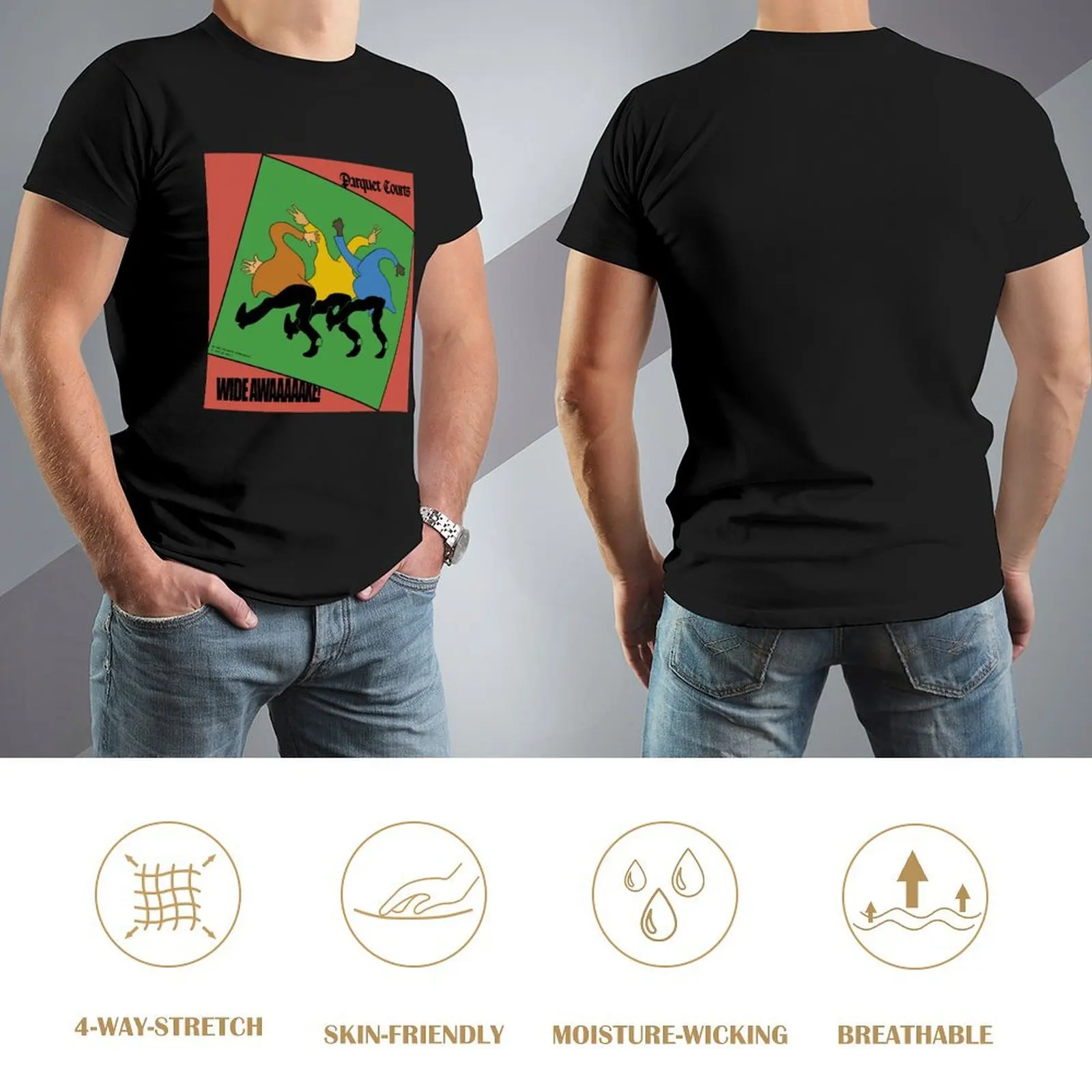 Parket pengadilan-lebar terjaga Poster T-Shirt estetika pakaian hippie pakaian untuk anak laki-laki anime tokoh pakaian pria