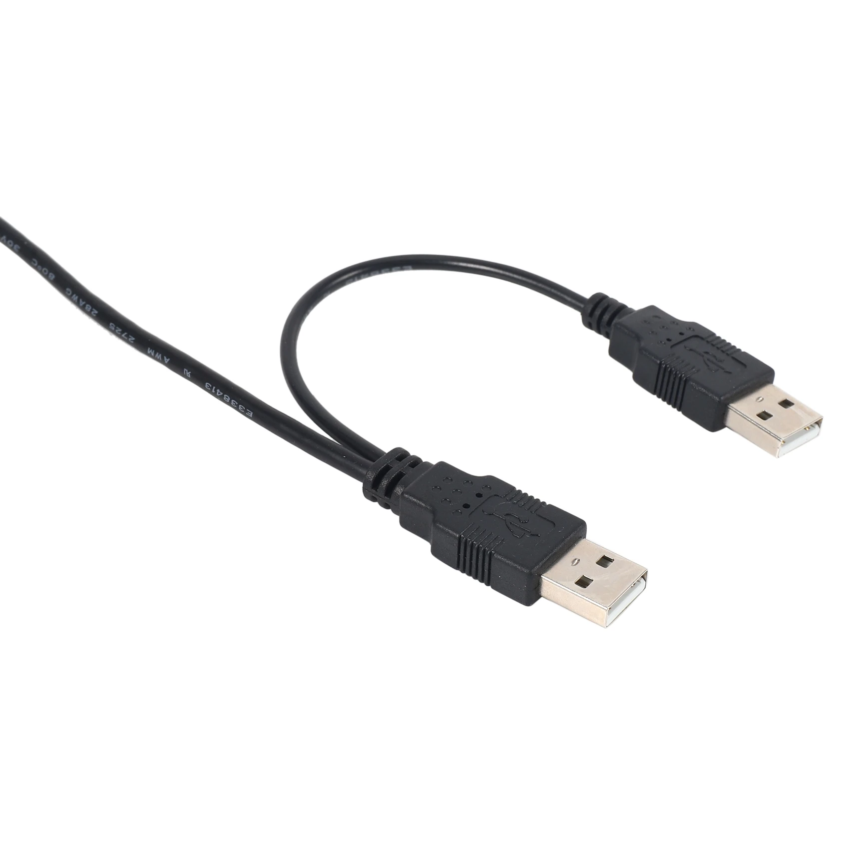 

NEW HOT In Stock-Dual USB 2.0 Male To Standard B Male Y Cable 80Cm For Printer & Scanner & External Hard Disk Drive