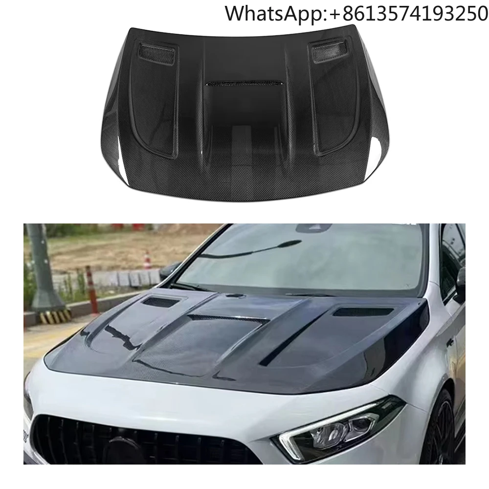 

OEM Dry Carbon Fiber Automotive Part Body Kit Engine Hood Bonnet for Mercedes Benz W177 a Class A35 A45s Hatchback Sedan