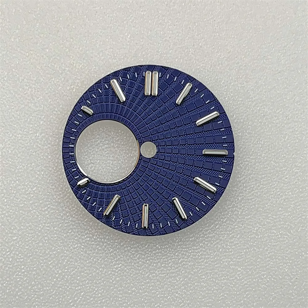 28.5mm Watch Dial for NH38 Movement Green Luminous NH34 Dials Replacement for Diving Watches Part