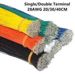 100pcs JST SH 1.0mm Pitch Connector Terminal Wire Electronic Cable Single/Double Head Without Housing 28AWG 20cm 30cm 40cm