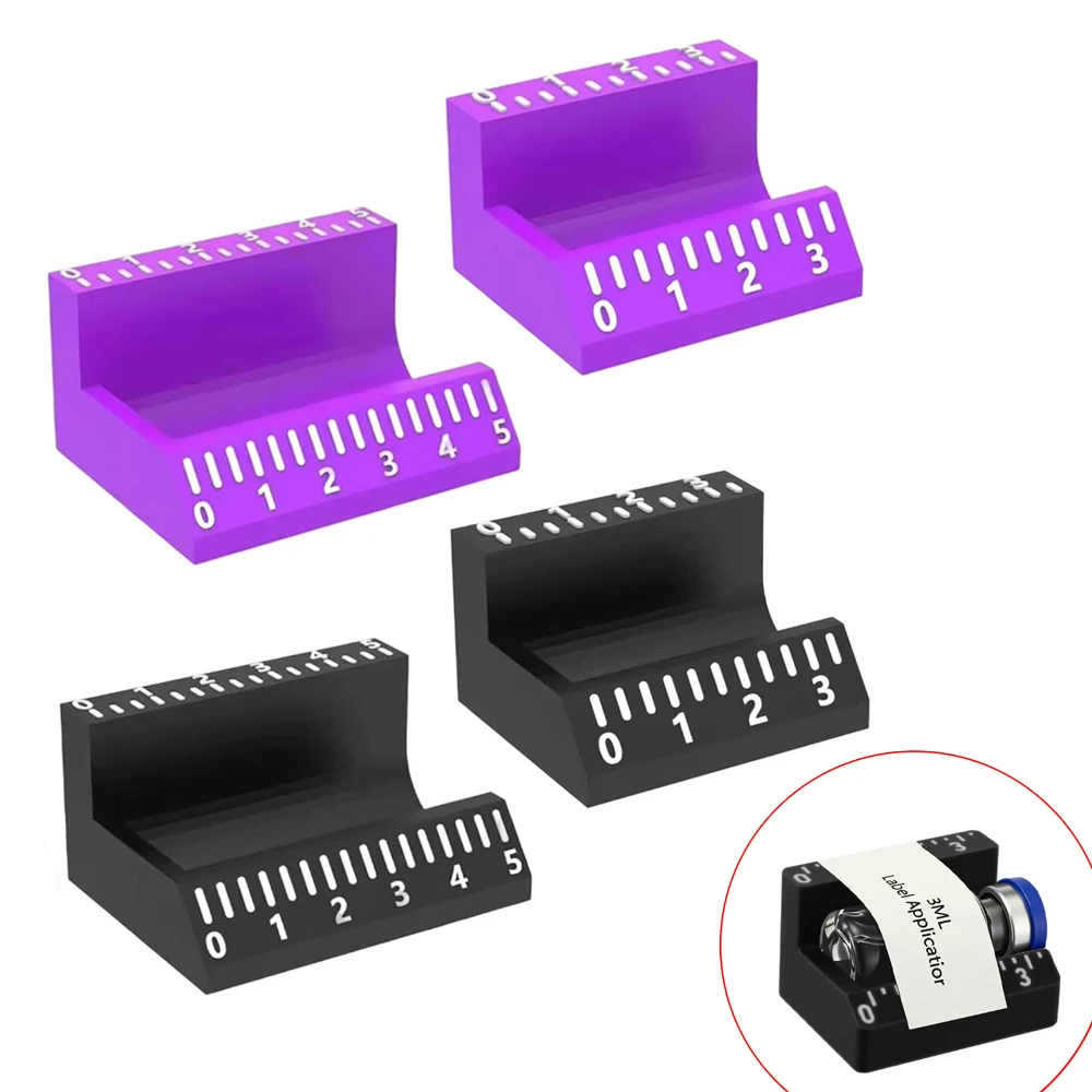 PET 3ml/5ml Vial Label Applicator Easy Alignment Precise Application Sticker Alignment Tool Reusable Time-Saving Labeling Tools
