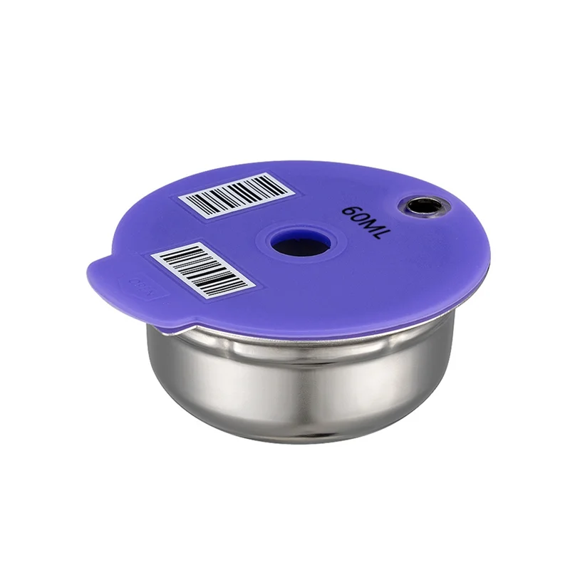 Coffee Capsule Pod for Bosch Tassimo Machine Refillable Filter Pod Silicone Lid Replacement 60ML+180ML Espresso Coffee image 5