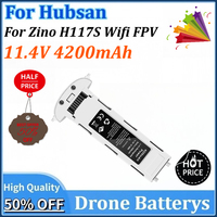 11.4V 4200mAh Newly upgraded Drone Batterys for Hubsan H117S Zino Pro GPS for RC FPV Racing RC Quadcopter Spare Parts Battery