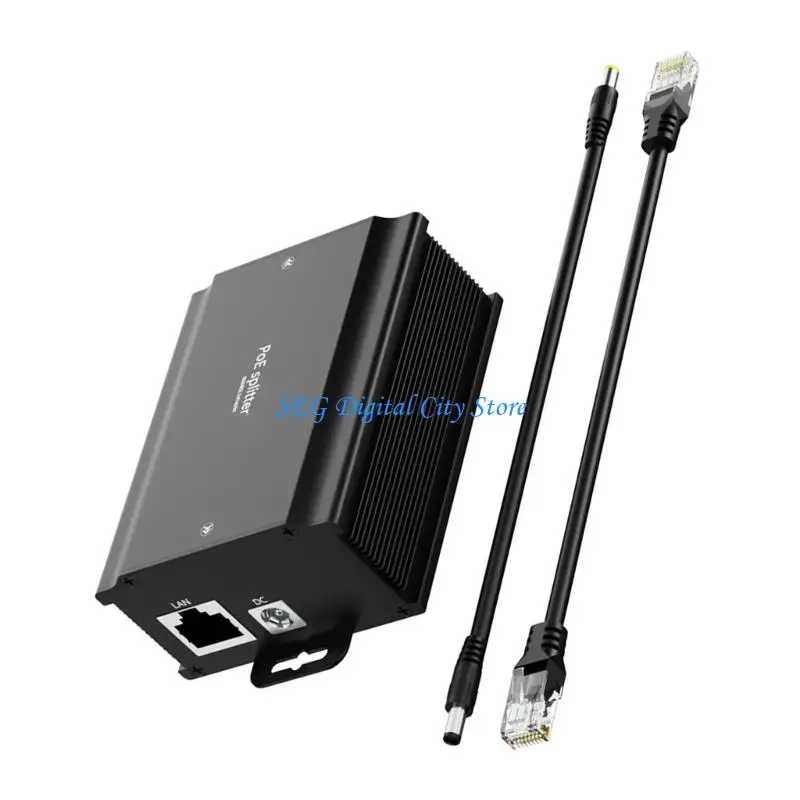 U75B Outdoor Professional 48V to 36V 2A PoE Splitter with and Metal Housing for Security Camera and Access Point