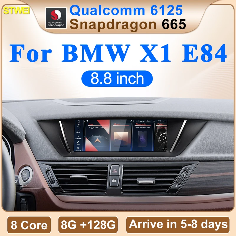 

2025 Новый 8,8-дюймовый экран Qualcomm Snapdragon 665 для BMW X1 E84 Беспроводной автоматический CarPlay GPS NAVI Bluetooth Автомобильные мультимедийные плееры