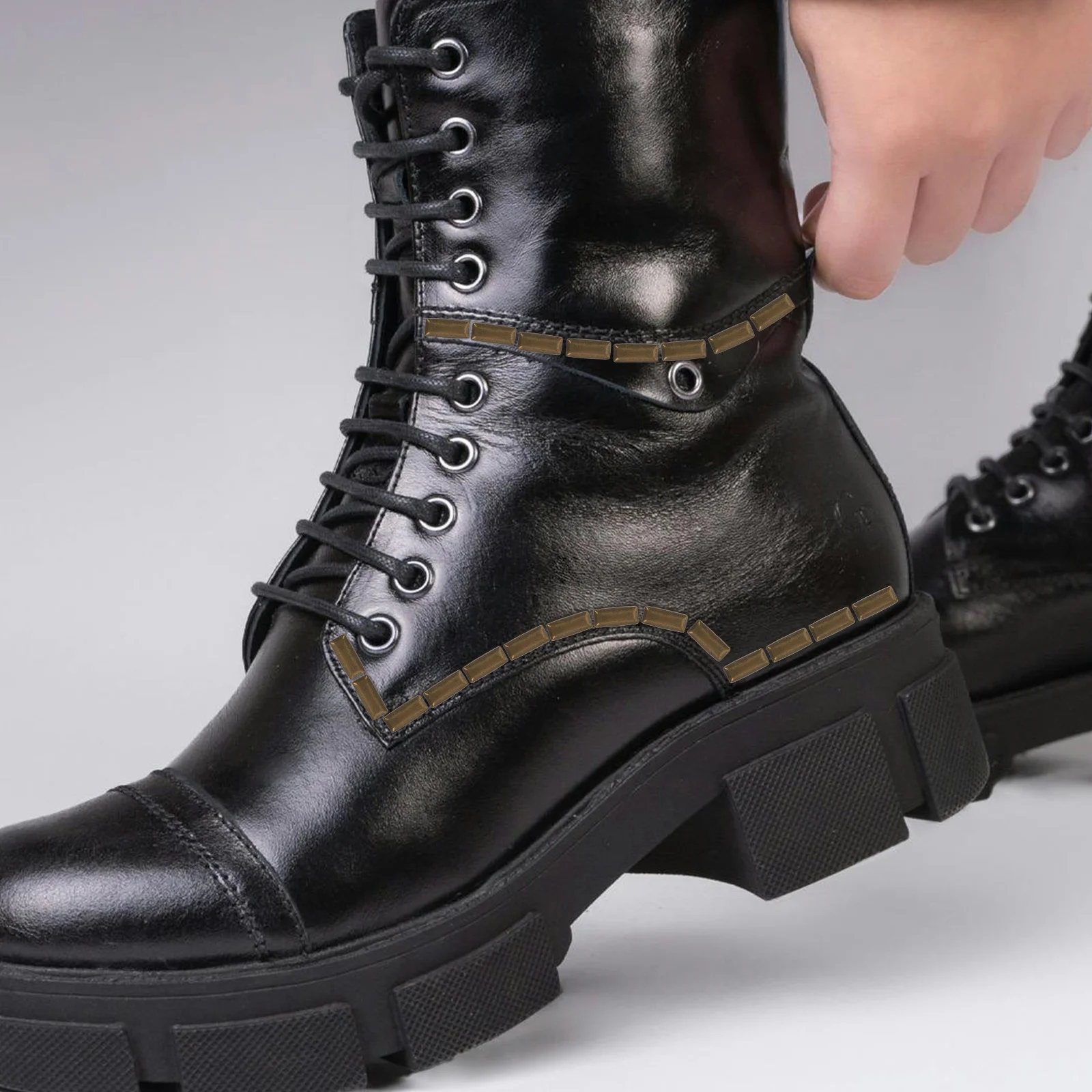 100 pz metallo rame rettangolo rivetti borchie flatback stile punk abbigliamento fai da te borsa da cintura accessori per scarpe borchie stella in metallo