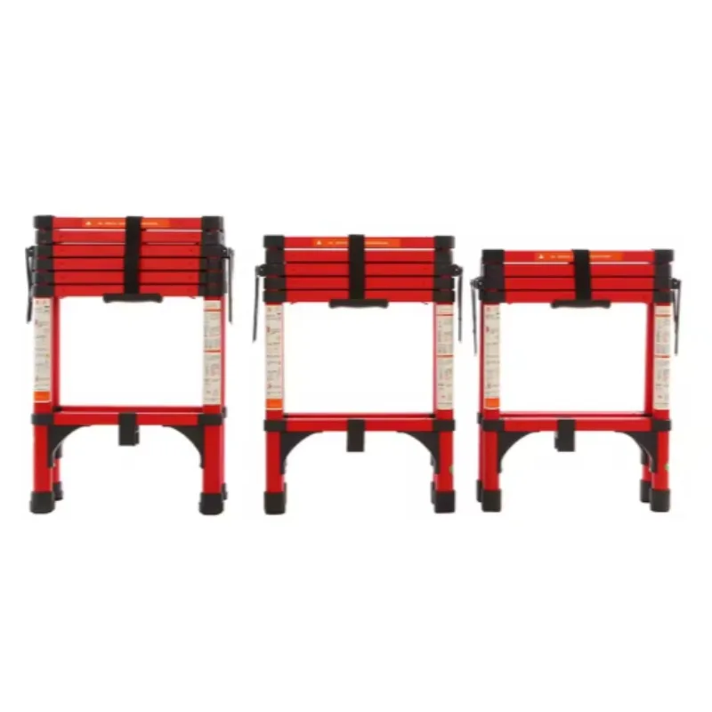5 Step Heavy Duty Aluminum A-Frame Telescopic Ladder Foldable Portable Multi-Function For Home Indoor Use