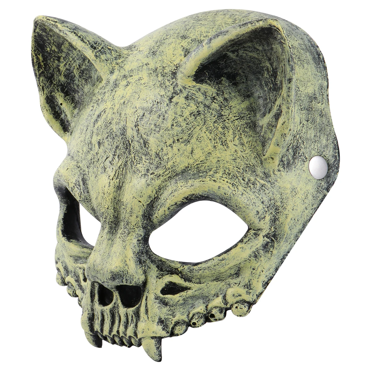 

1pc Halloween Skull Mask Yellow PU Foam Costume Party Prank Funny Cosplay Trick Scary Fancy Dress for Adults