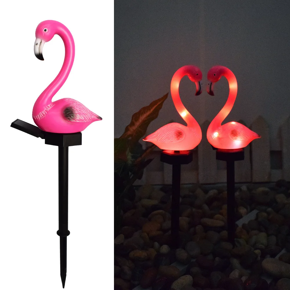 Solar Waterproof Flamingo Lawn Light, Garden Pile Landscape Lighting, Outdoor LED Light, Decorative Light