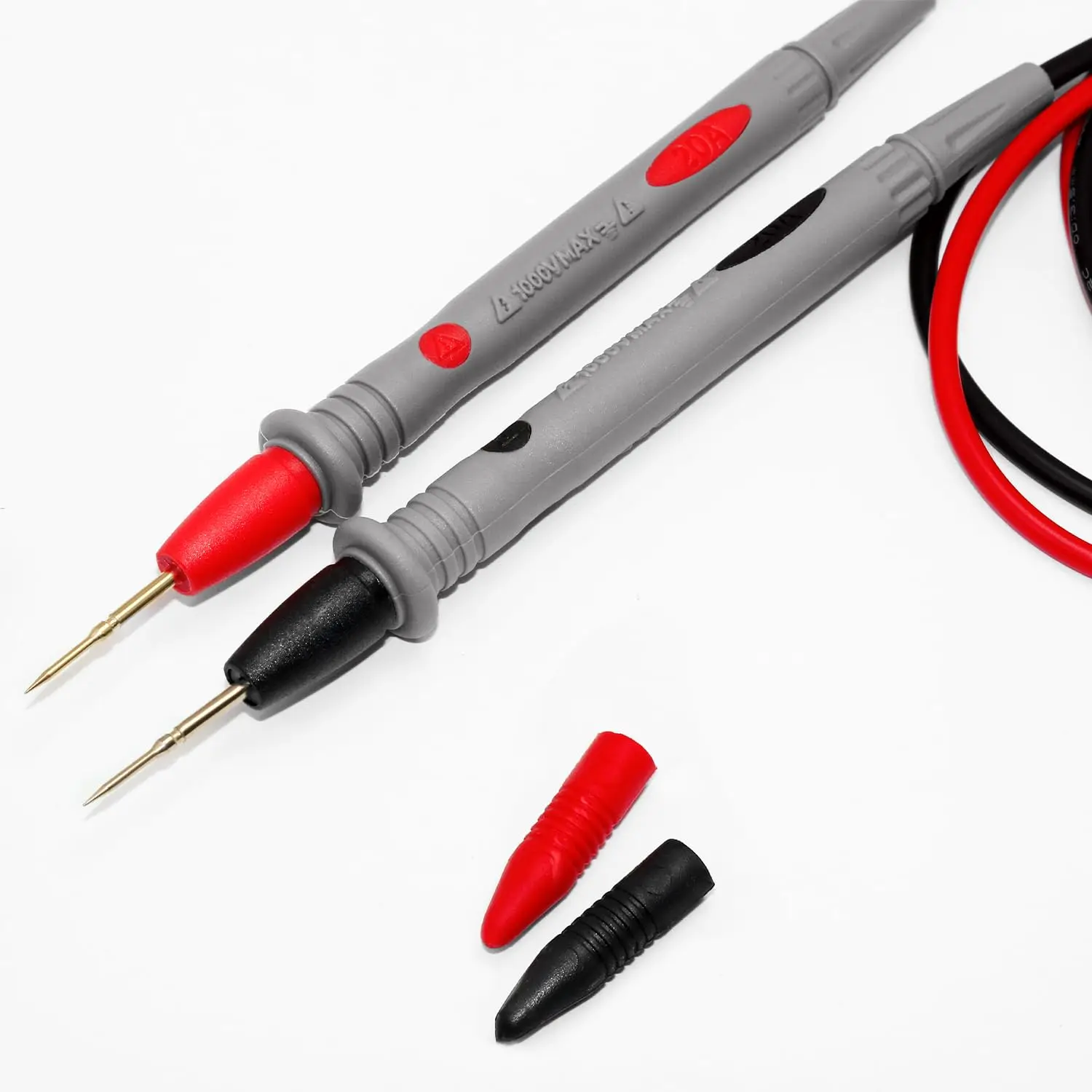 1000V 20A Ultra-Sharp Multimeter Meter Tester Needle Point ,100cm Gold-Plated Test Probe Lead