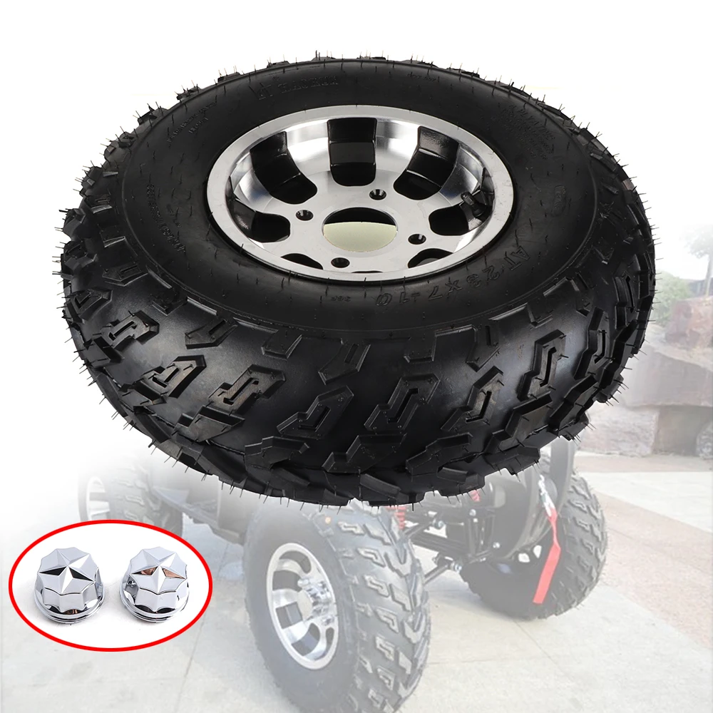 ATV 10 inch Off-road Front Wheel 23x7.00-10 Tubeless Tire With Aluminum Alloy Hub For 1254-Wheeler Go kart UTV Buggy Quad Parts