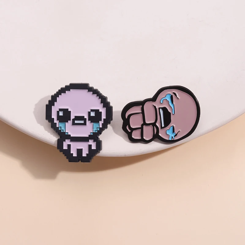 The Binding Of Isaac Enamel Pin Custom Role Play Action Adventure RPG Game Metal Badge Lapel Backpack Jewelry Gift Wholesale