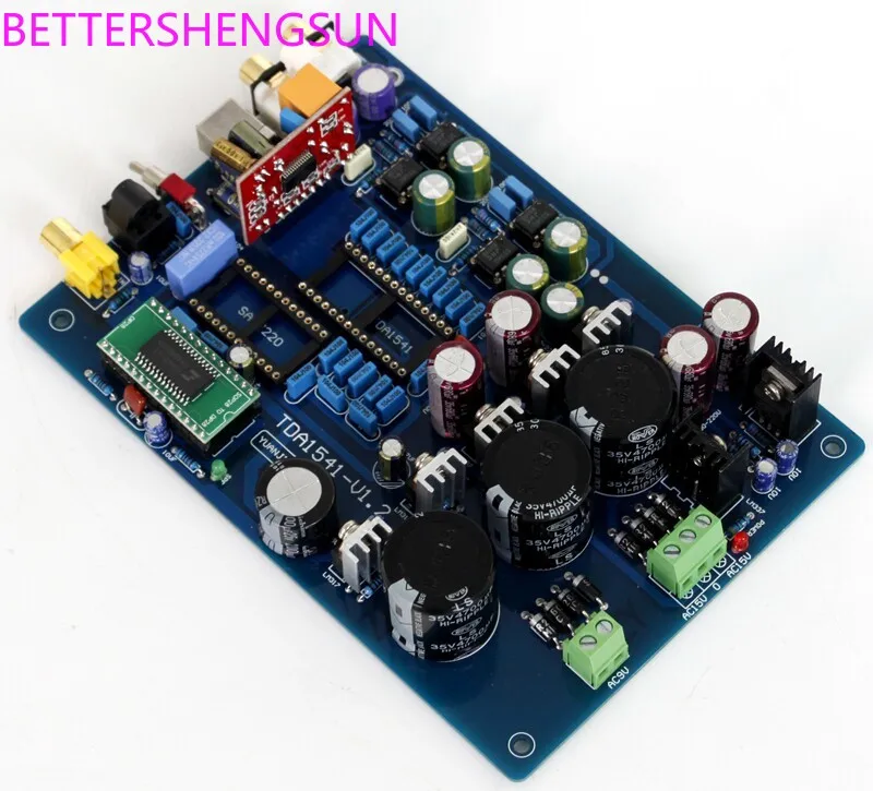 

YJ122-TDA1541 Fiber Optic Coaxial Decoder Board (with USB, without 1541 7220 IC)