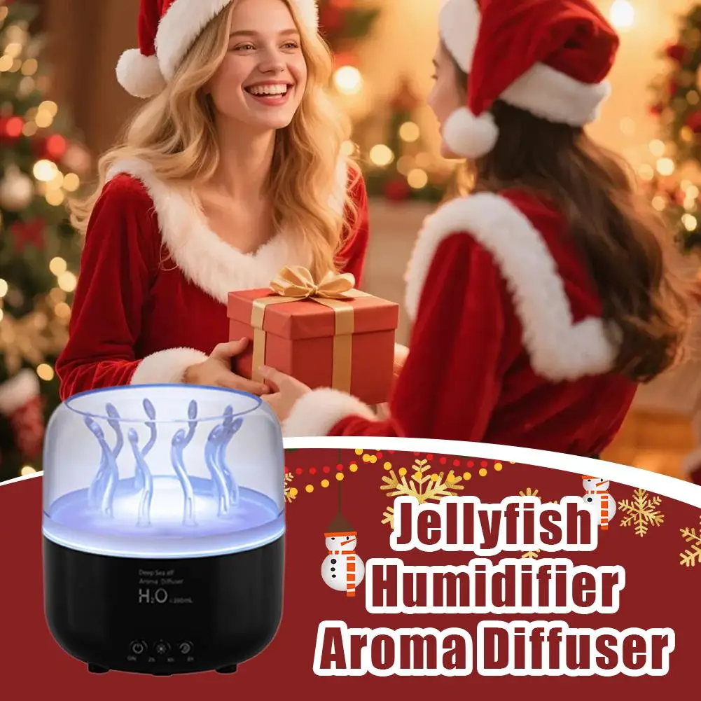 Humidificateur de méduse, Machine d'aromathérapie, atmosphère essentielle, anneau de pulvérisation de méduse, humidificateur pour chambre à coucher, aromathérapie