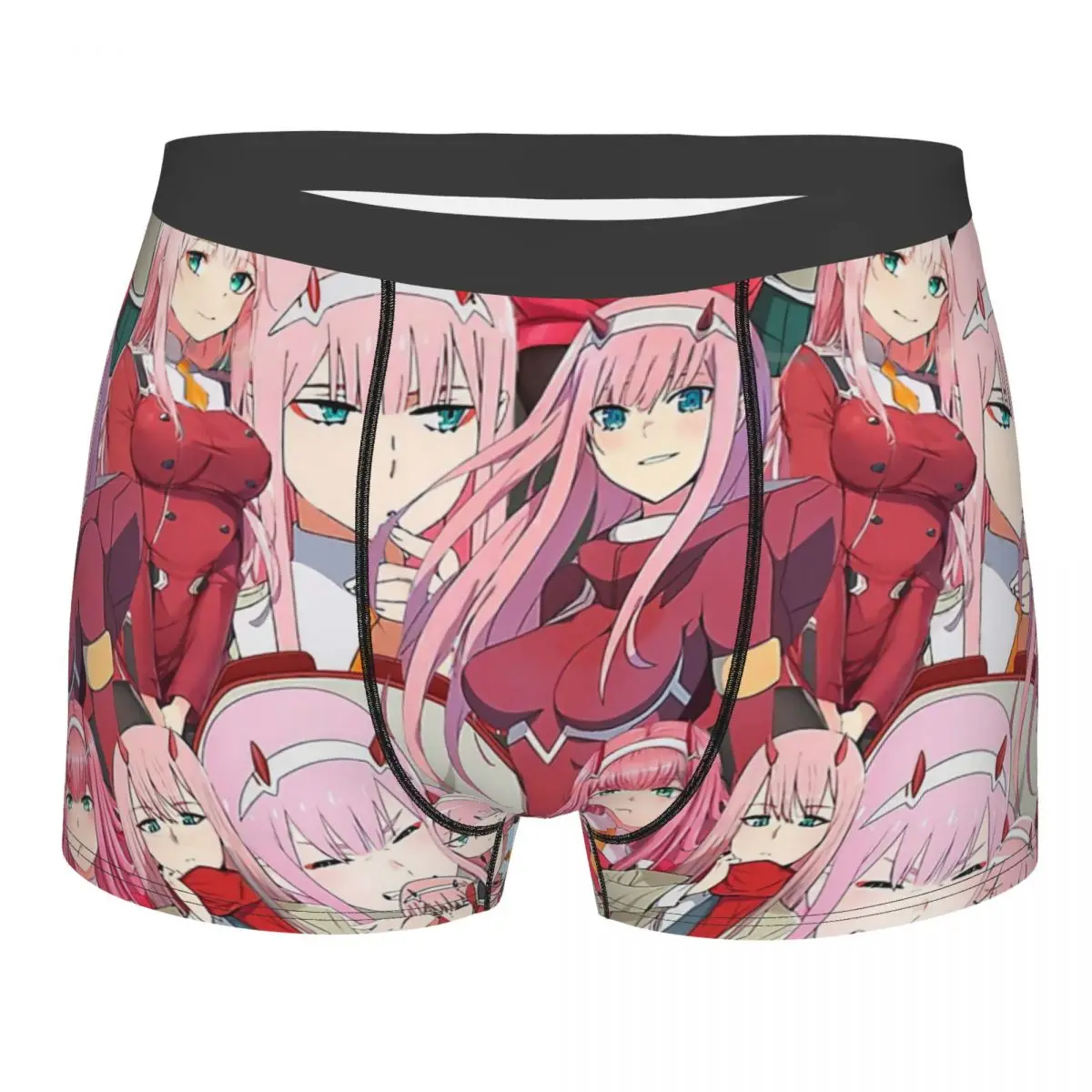 

Zero Two Tribute Pattern Underpants Breathbale Panties Male Underwear Print Shorts Boxer Briefs