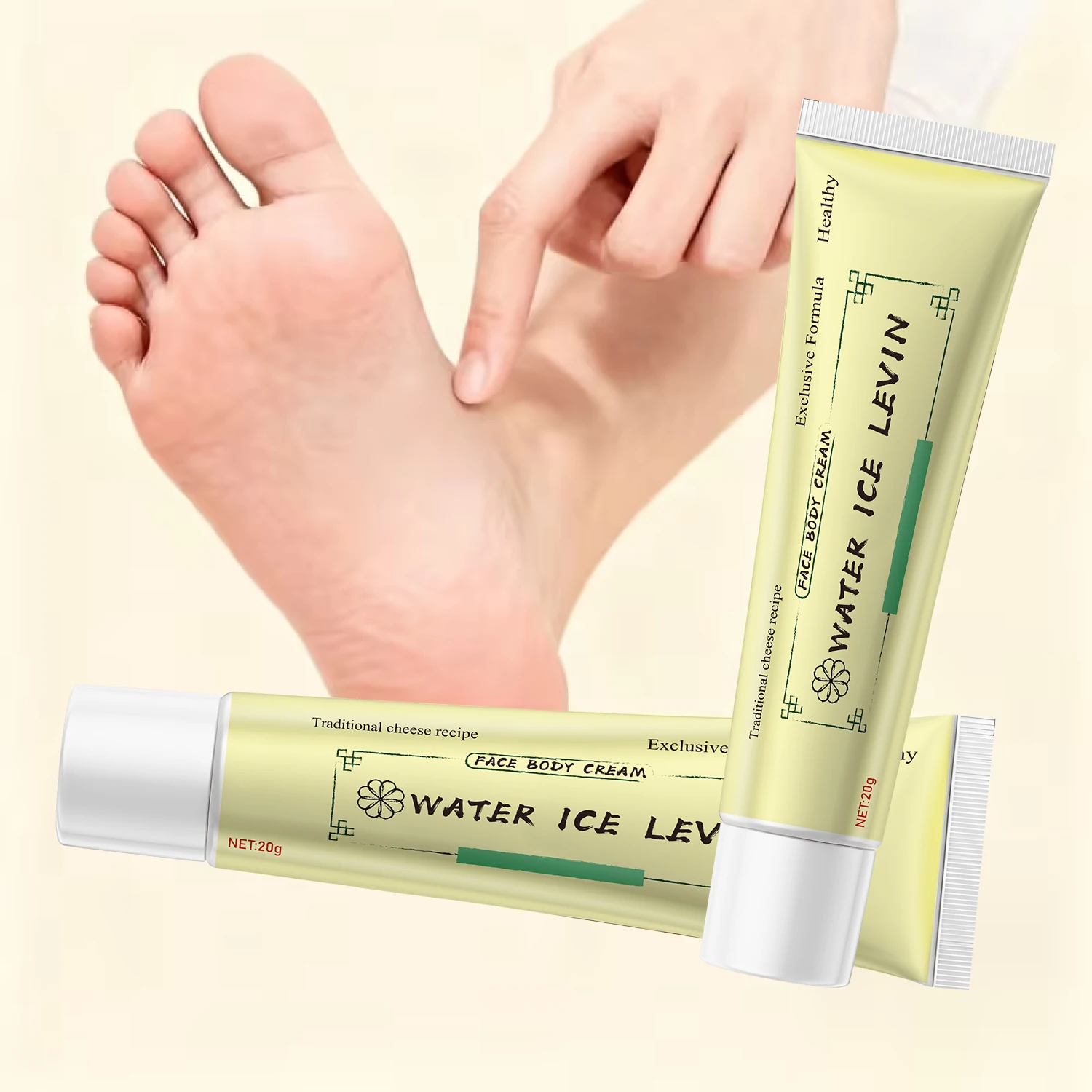 Crema Multiusos con Veneno de Abeja, de Water Ice Levin, para Rostro y Cuerpo, Fórmula Hidratante con Ácido Hialurónico y Colágeno