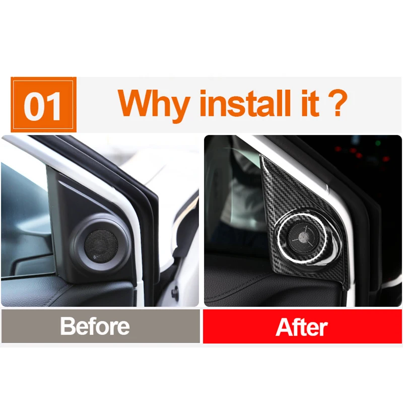 For Honda CRV CR-V 2017 2018 2019 2020 2021 2022 ABS Car Front Rear Door Window Inner Triangle A Pillar Column Cover Accessories