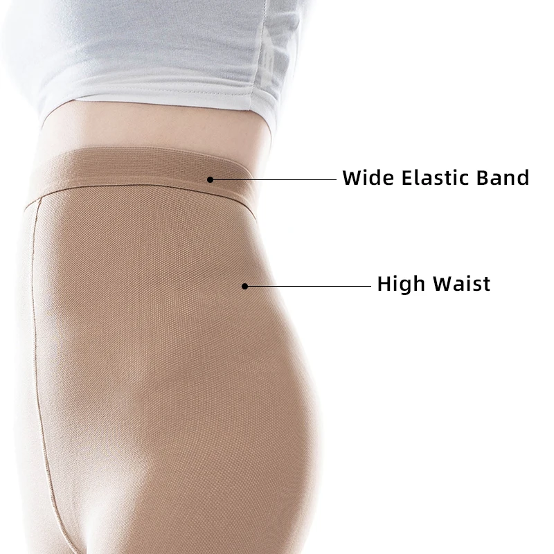 20-30mmHg Women Medical Compression Pantyhose Stockings Varicose Veins Footless Graduated Support Thighs Pantyhose Sleeve M-5XL