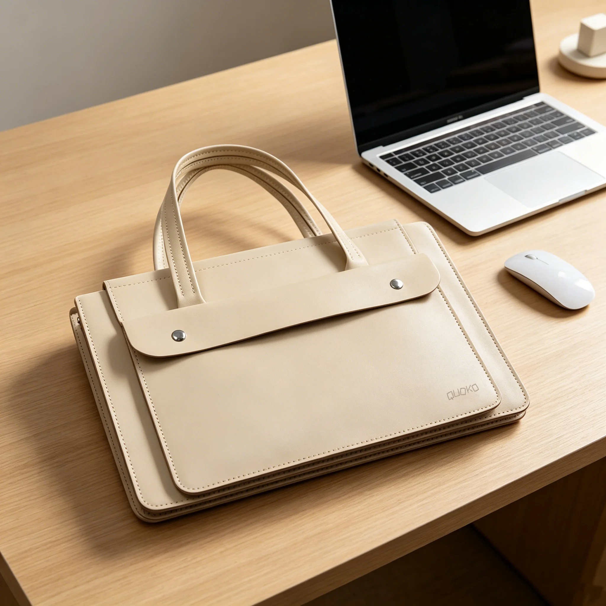 Dual-Layer Protection Lightweight Laptop Bag Handheld Case 13/14/16 Inch Ladies Handbag Stylish Travel Briefcase For MacBook Air