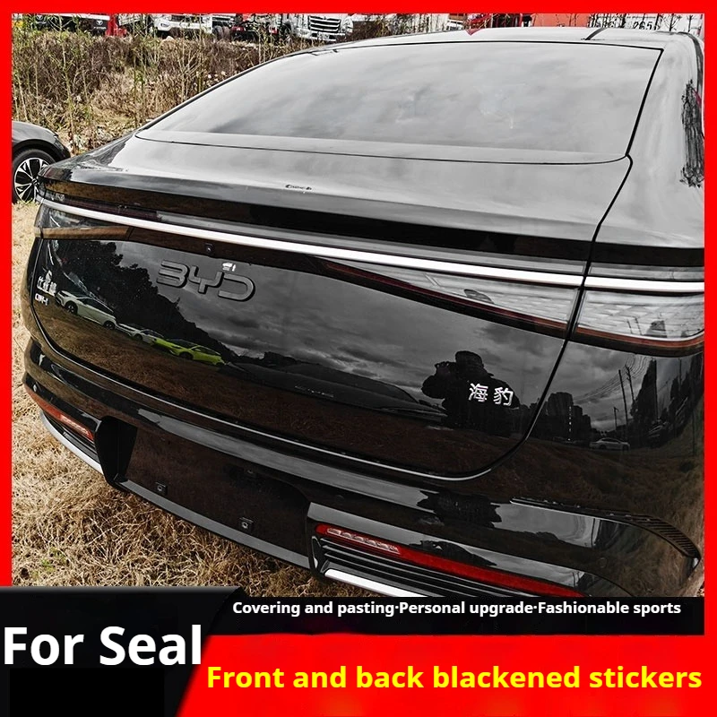 

For BYD Seal 06 07 DMI Car Front Rear Steering Wheel Emblem Modification Black Warrior Covering Styles Car Badge