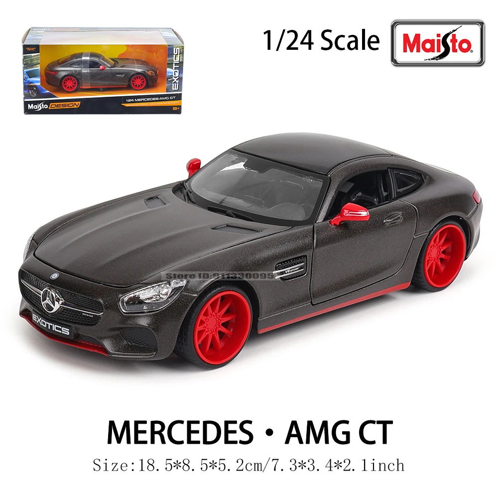 

Maisto 1:24 Mercedes Benz AMG GT Modified version simulation alloy car model crafts decoration collection toy tools gift