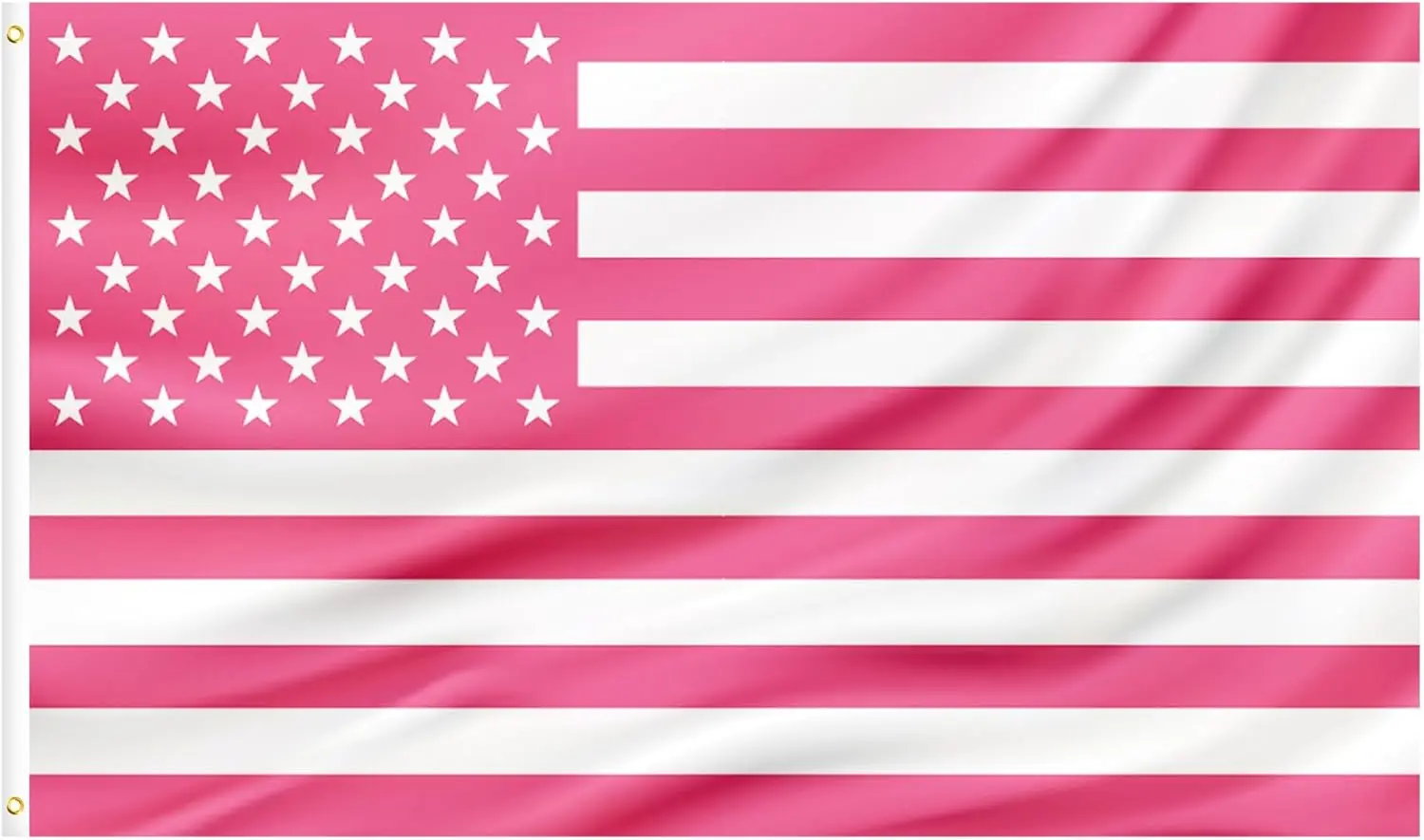 3x5 FT Pink American Flag Standard United States Flag, USA Polyester Flag with 2 Brass Grommets for Outdoor Indoor Using