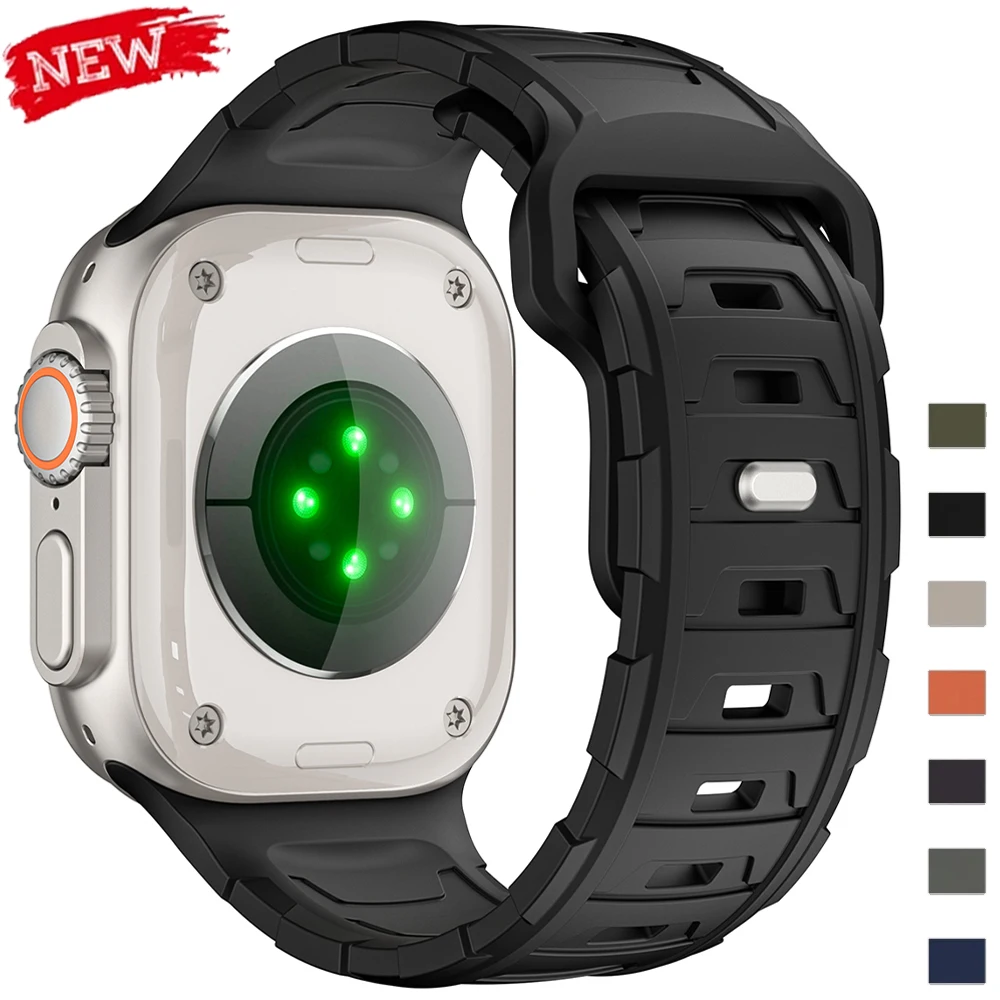 Silikonarmband für Apple Watch 11 10 46mm Ultra 3 2 49mm Sportarmband für iWatch 11 10 9 8 7 SE3 44mm 45mm 42mm Correas