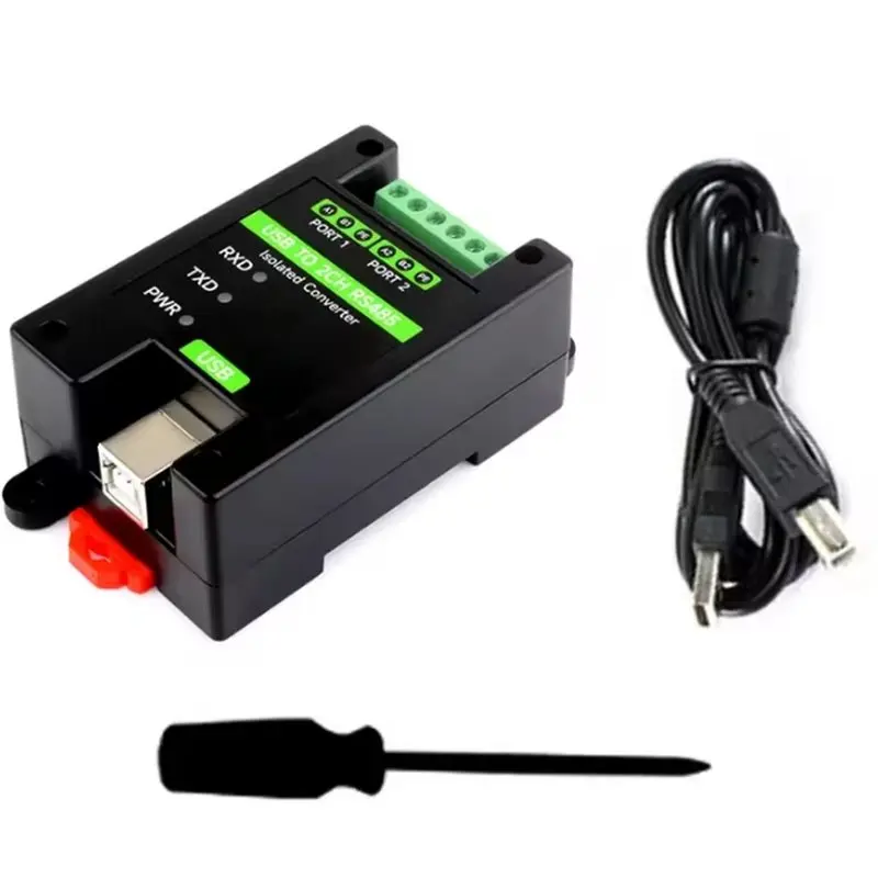 AA84 For Waveshare USB To RS485 2CH Converter FT232RNL Grade Isolated Converter FT232 Industrial Grade Module For PLC And Automa