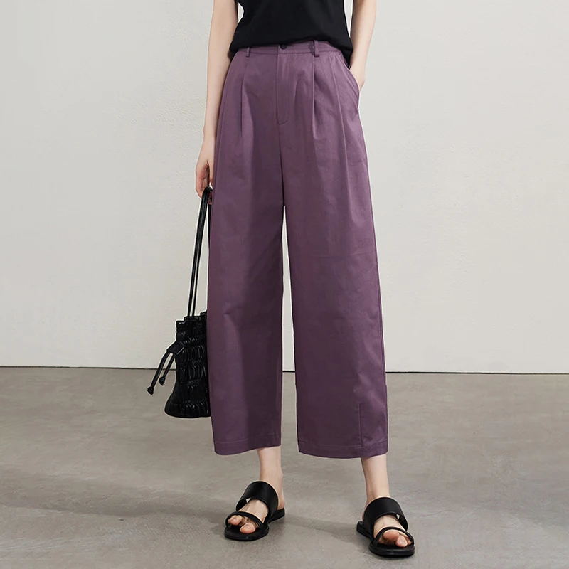 Women Carrot Pants Office Lady Japanese Style Cropped Pants New Style Summer Elastic High Waist Casual Loose Trousers Capris
