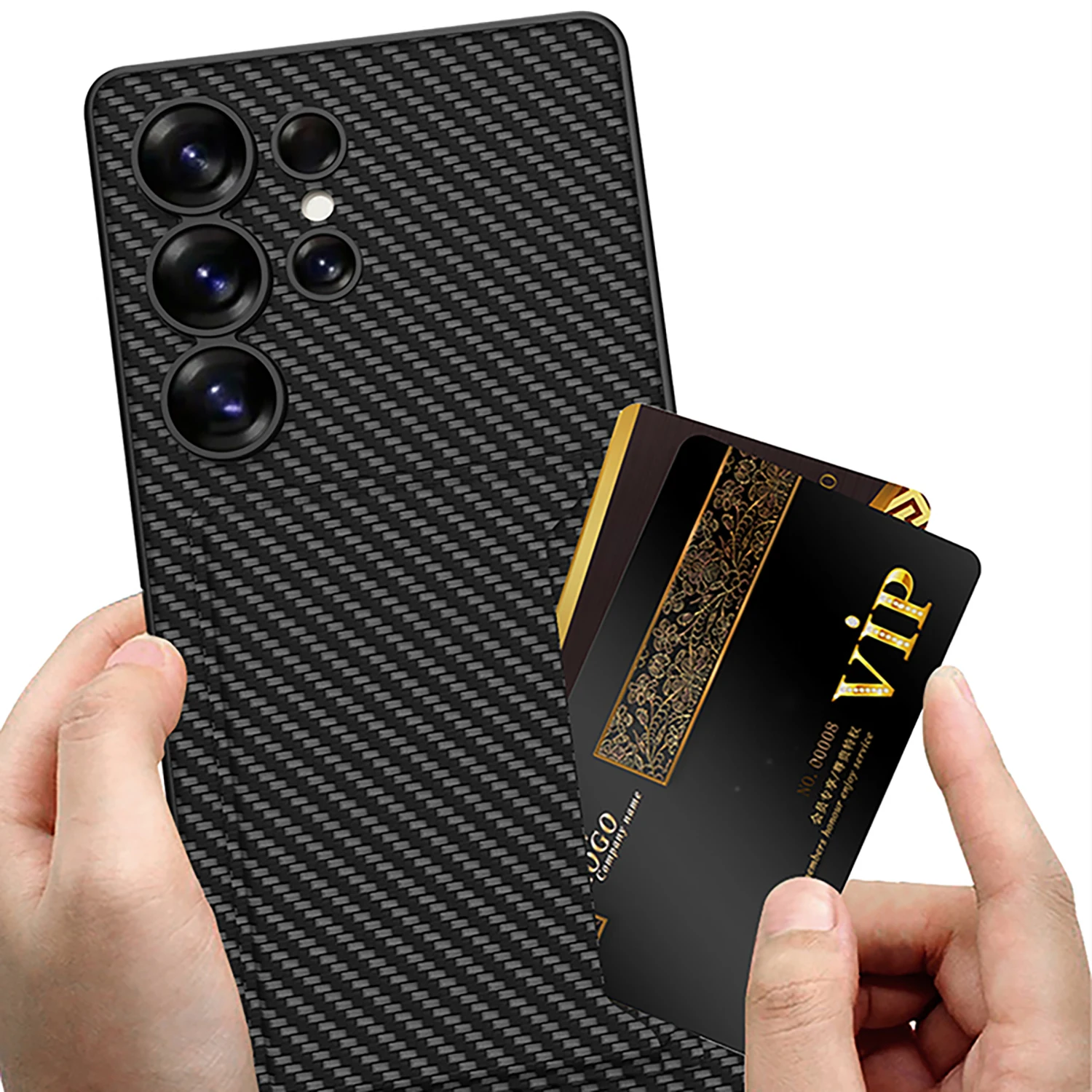 Luxury PU Leather Hard PC Shockproof Phone Cover for Samsung Galaxy S25 Ultra Case with Card Bag