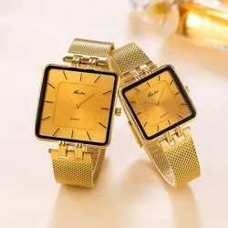 Men Watch Business Middle East Classic Simple Couple Watch Stainless Steel Waterproof Women Fashion Quartz Clock Wristwatch