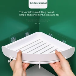 Plastic Bathroom Shelf Snap Up Corner Shelf Caddy Bathroom  Corner Shelf Shower Storage Wall Holder Bathroom Accessories