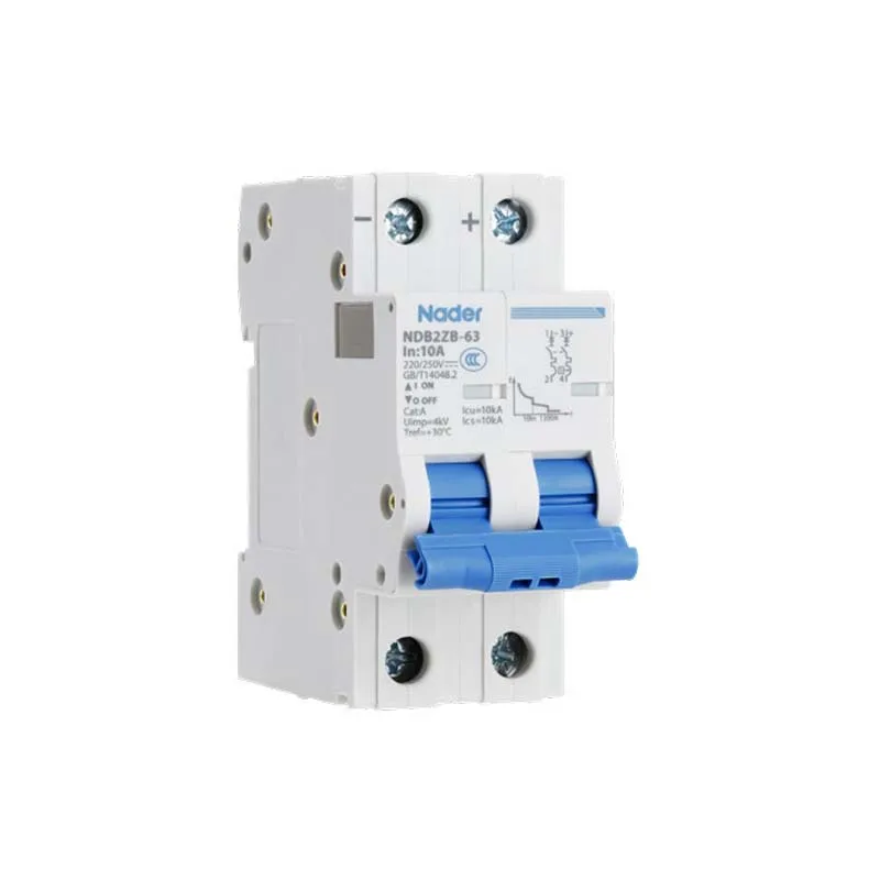 

Nader NDB2ZB 63 Overload Protection Miniature Circuit Breaker MCB 16A-63A 2 Poles