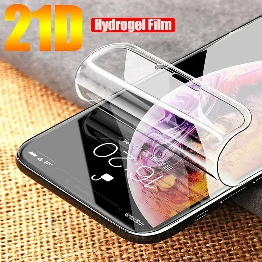 Soft Hydrogel Film For apple iPhone 11 12 13 14 Pro XS Max XR X 7 8 Plus Protective Silicone TPU Screen Protector Not Glass