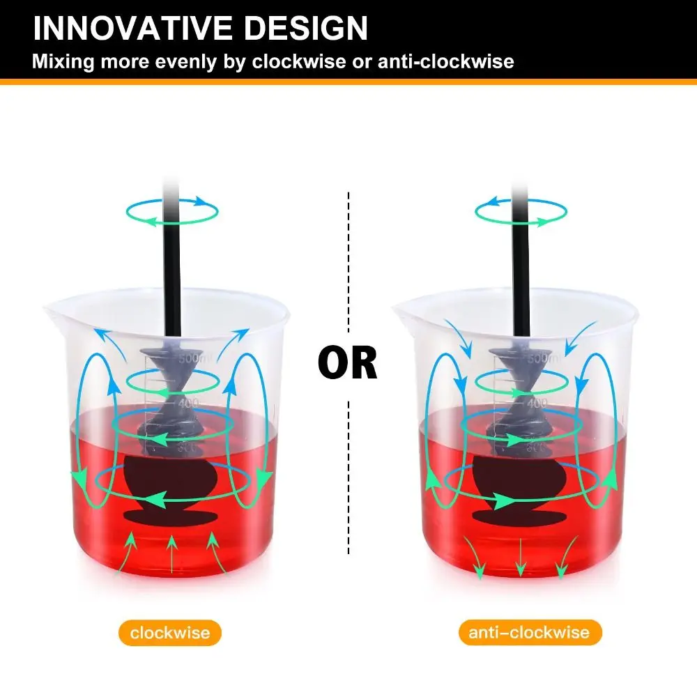 4PCS Hex Shank Epoxy Resin Mixer Helix Design Drill Attachment Paint Stirrer Power Tool Accessories Wear-resistant