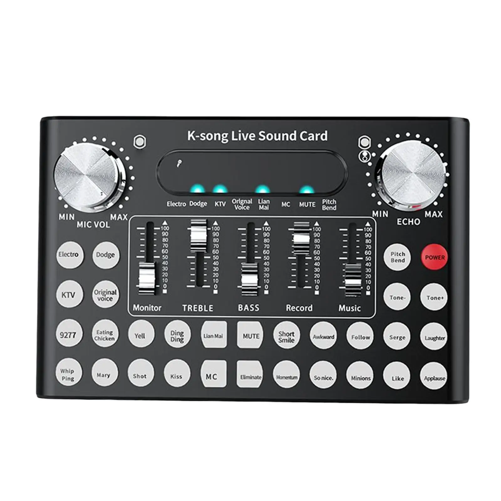 

Профессиональный внешний звуковой микшер с интеллектуальным голосовым управлением и множеством звуковых эффектов для компьютеров, гарнитура PHS, черный